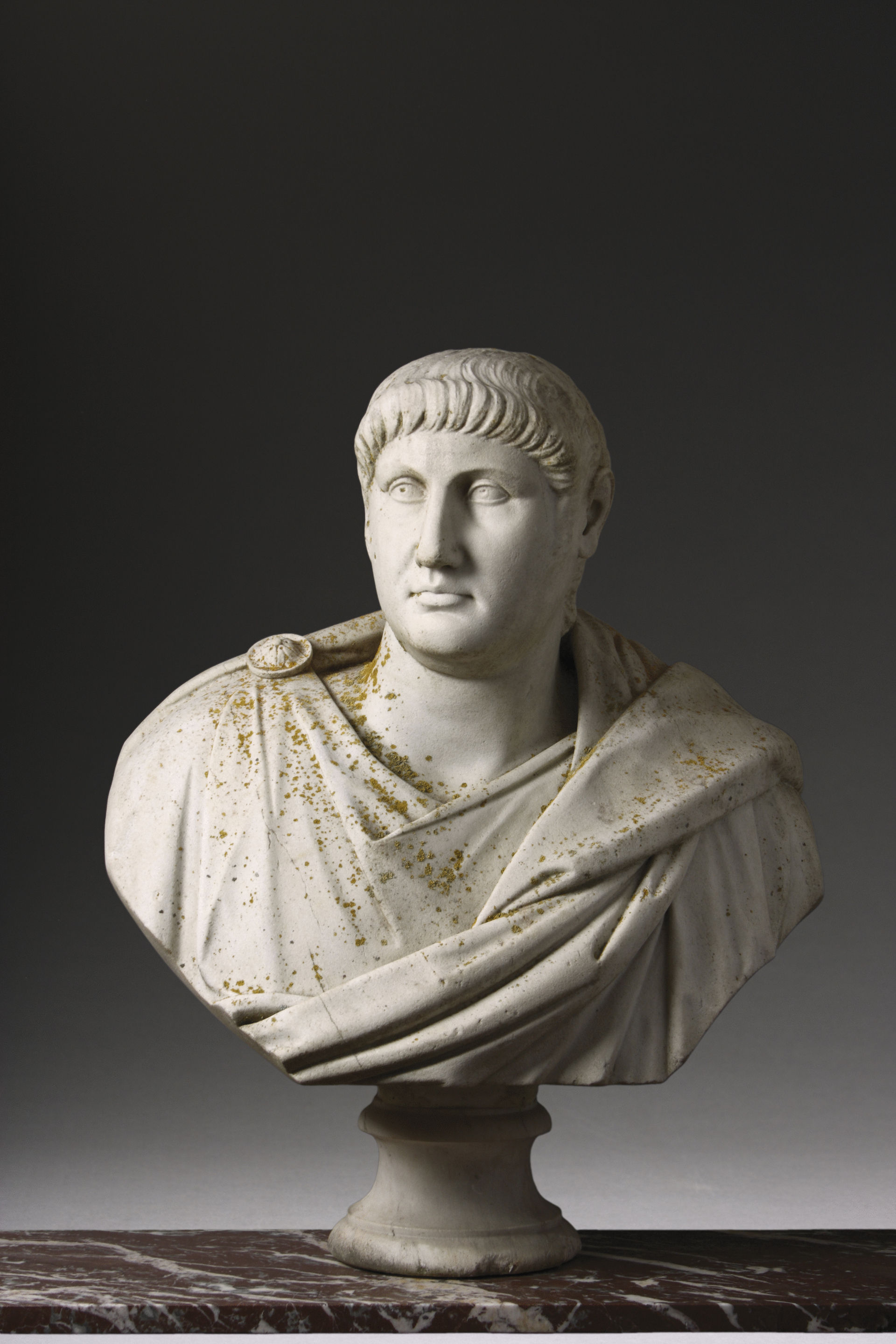 A Massive and Magnificent Italian Marble Bust of the Roman Emperor Nero